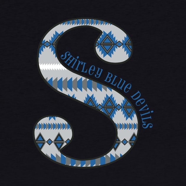 Shirley Blue Devils School Spirit T by erinmizedesigns